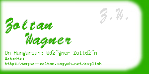 zoltan wagner business card